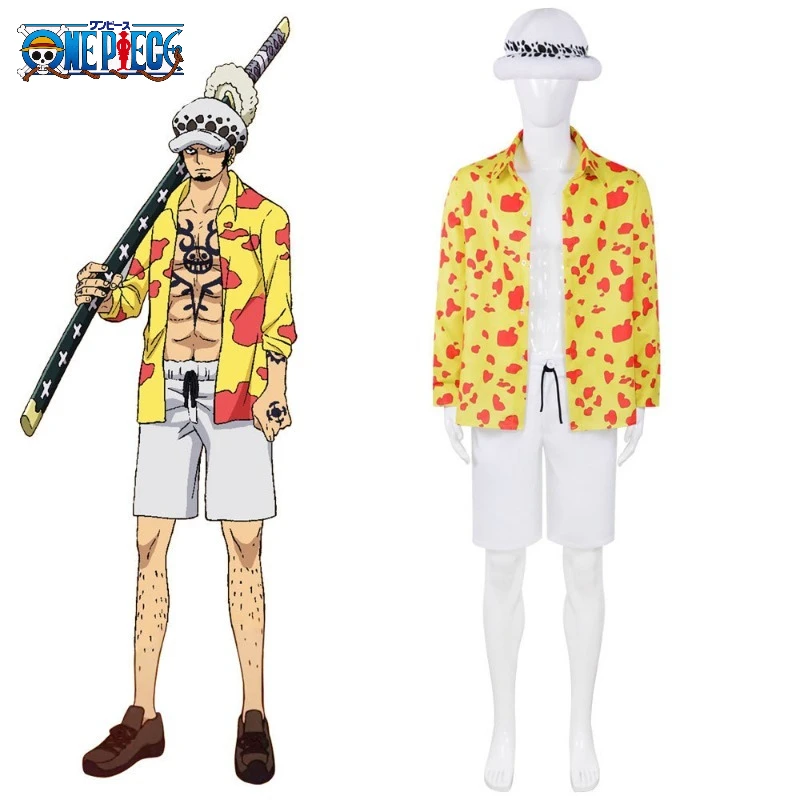

Костюм для косплея One Piece Film Red Trafalgar Law - комплект аниме-рубашки и брюк для мужчин, костюм для косплея на Хэллоуин, праздничный подарок