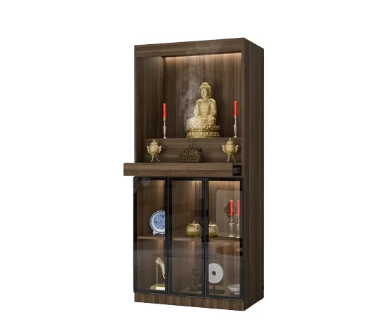 

Home Modern Style Double Door Clothes Closet Buddha Cabinet Altar Bodhisattva Worship Table