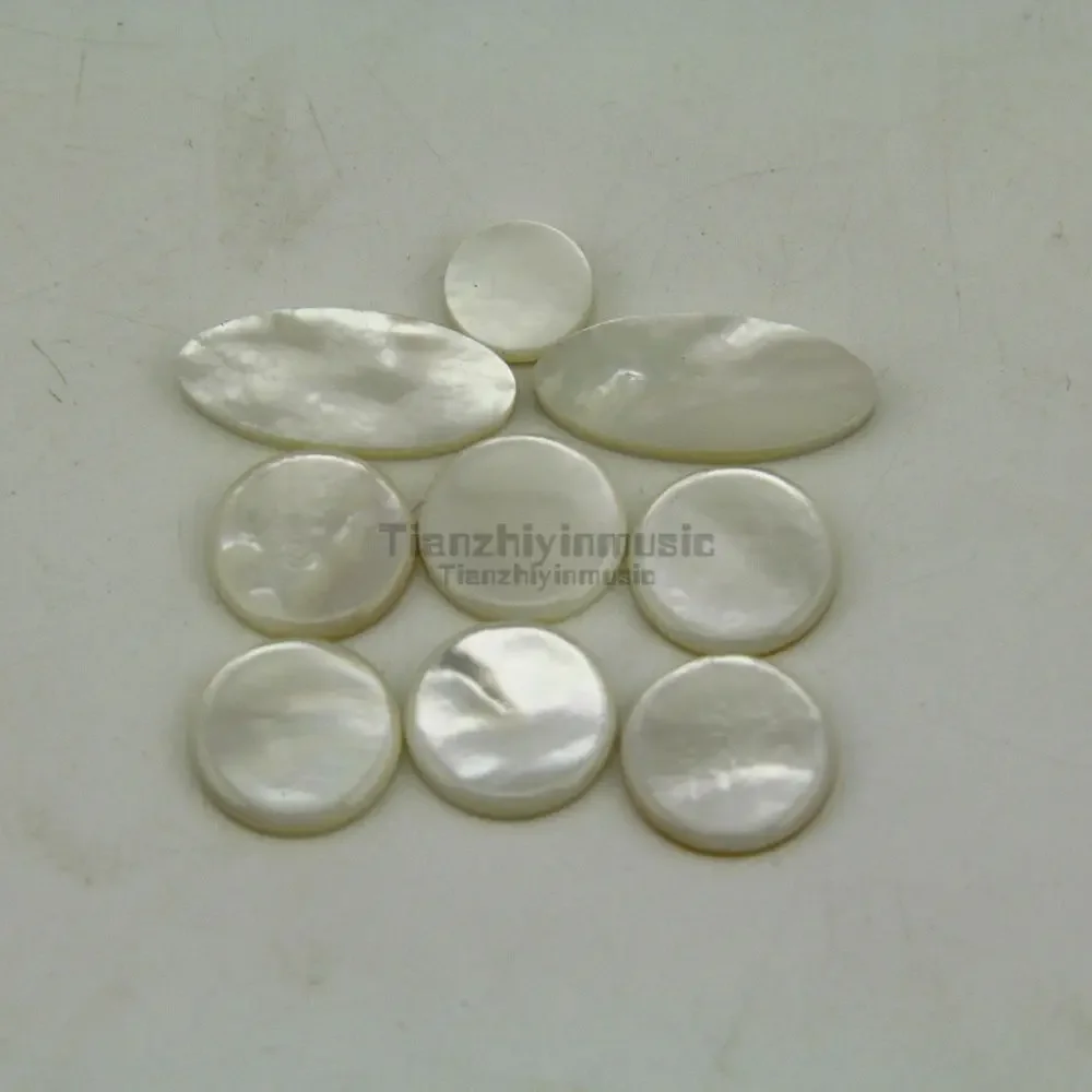 

Real Mother of Pearl Key Buttons, Saxophone Inlays, 5 Set, 45 Pcs