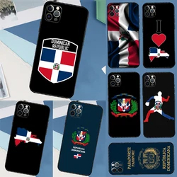 Dominican Republic Flag Phone Case For iPhone 16 15 13 14 12 11 Pro Max X XR XS Max 14 Plus Soft Case Cover