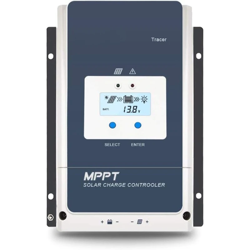 60A MPPT Solar Charge Controller Max.PV 150V Solar Panel Regulator with Backlight LCD Display(Tracer 6415 an)