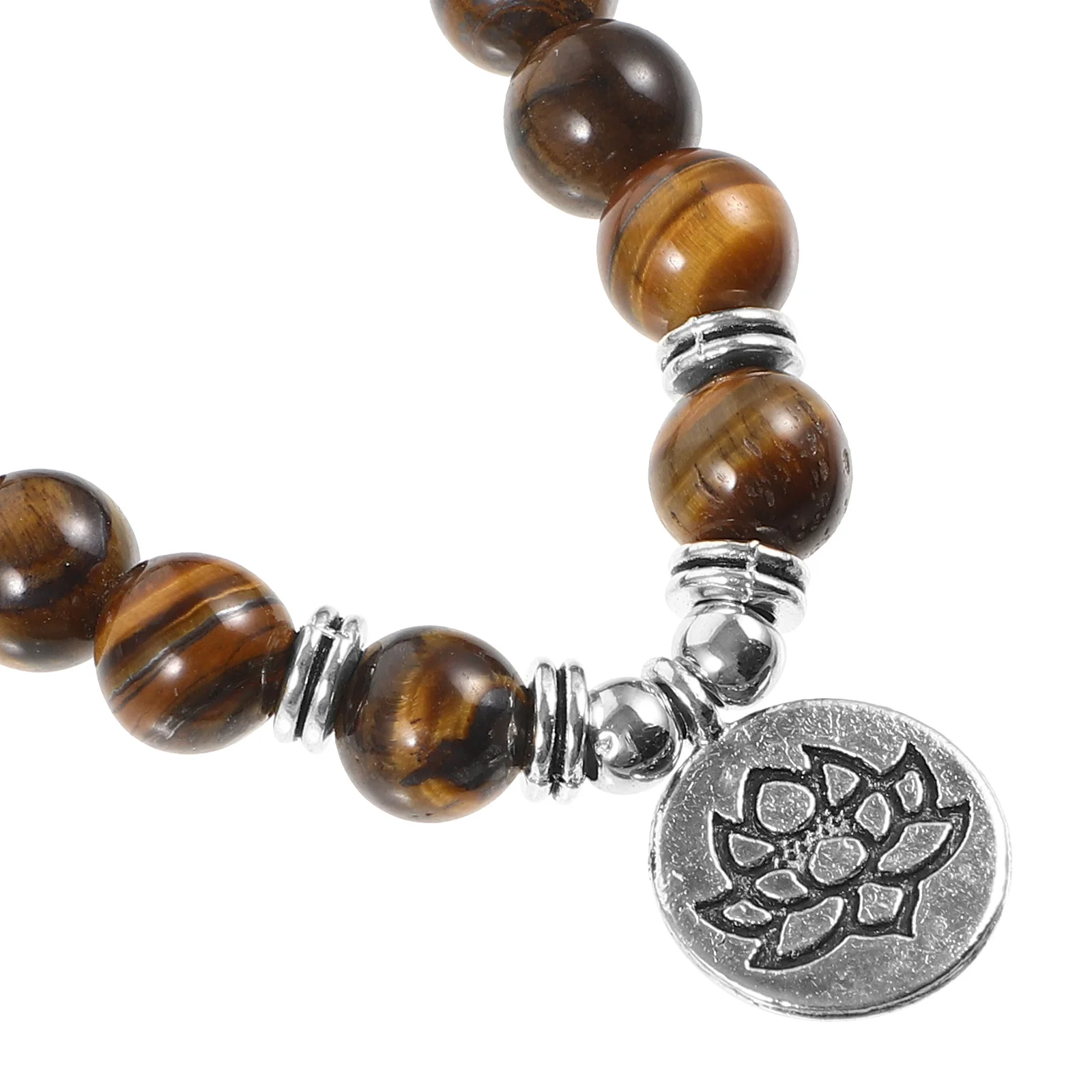 

Lotus Pendant Necklace For Women Beaded Chain Bracelet Jewelry Vintage Fashion Aesthetic Boho Choker Statement Gift