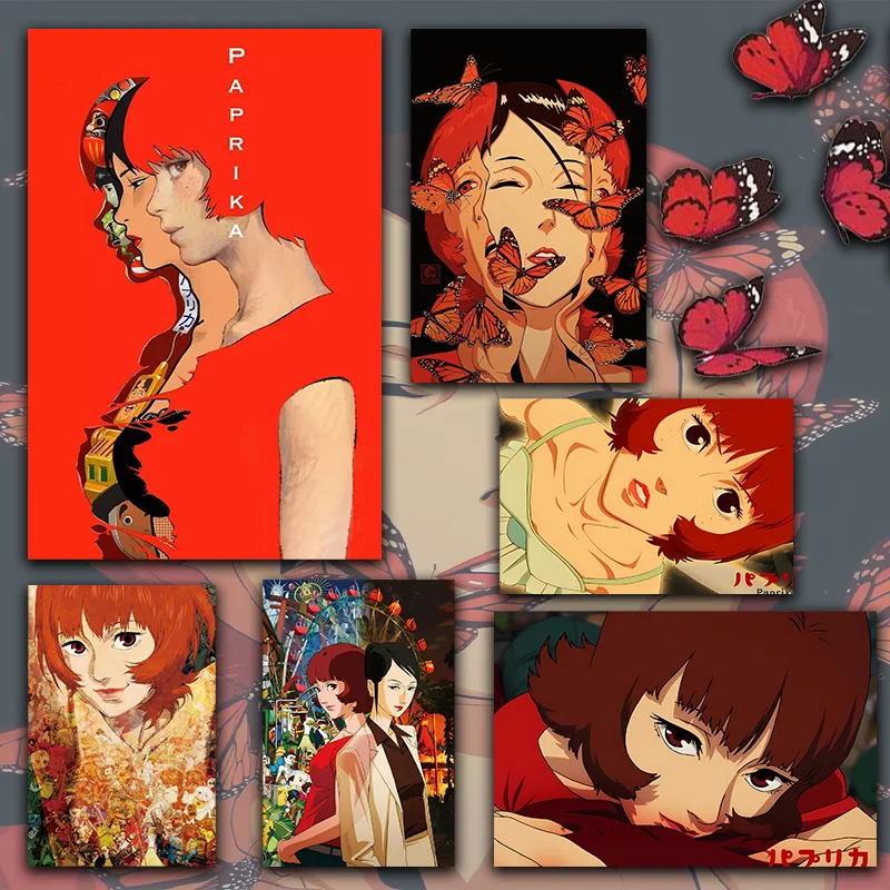 Póster de decoración artística de pared de Anime japonés P-Paprika K-Kon Satoshi, neofuturismo clásico, para el hogar, sala de estar, Bar, cafeterías de garaje