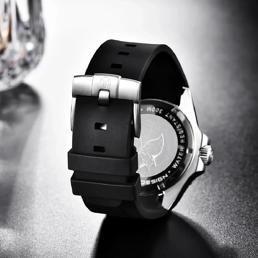 جديد PAGANI تصميم العلامة التجارية العليا الرجال التلقائي الساعات الميكانيكية الياقوت الفاخرة المطاط مقاوم للماء ساعة Relogio Masculino