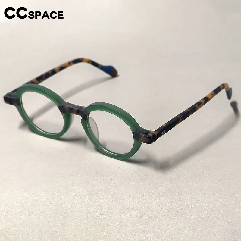 54704 Women Round Acetate Optical Glasses Frames High Grade Frosted Material Retro Men Fashion Prescription Glasses