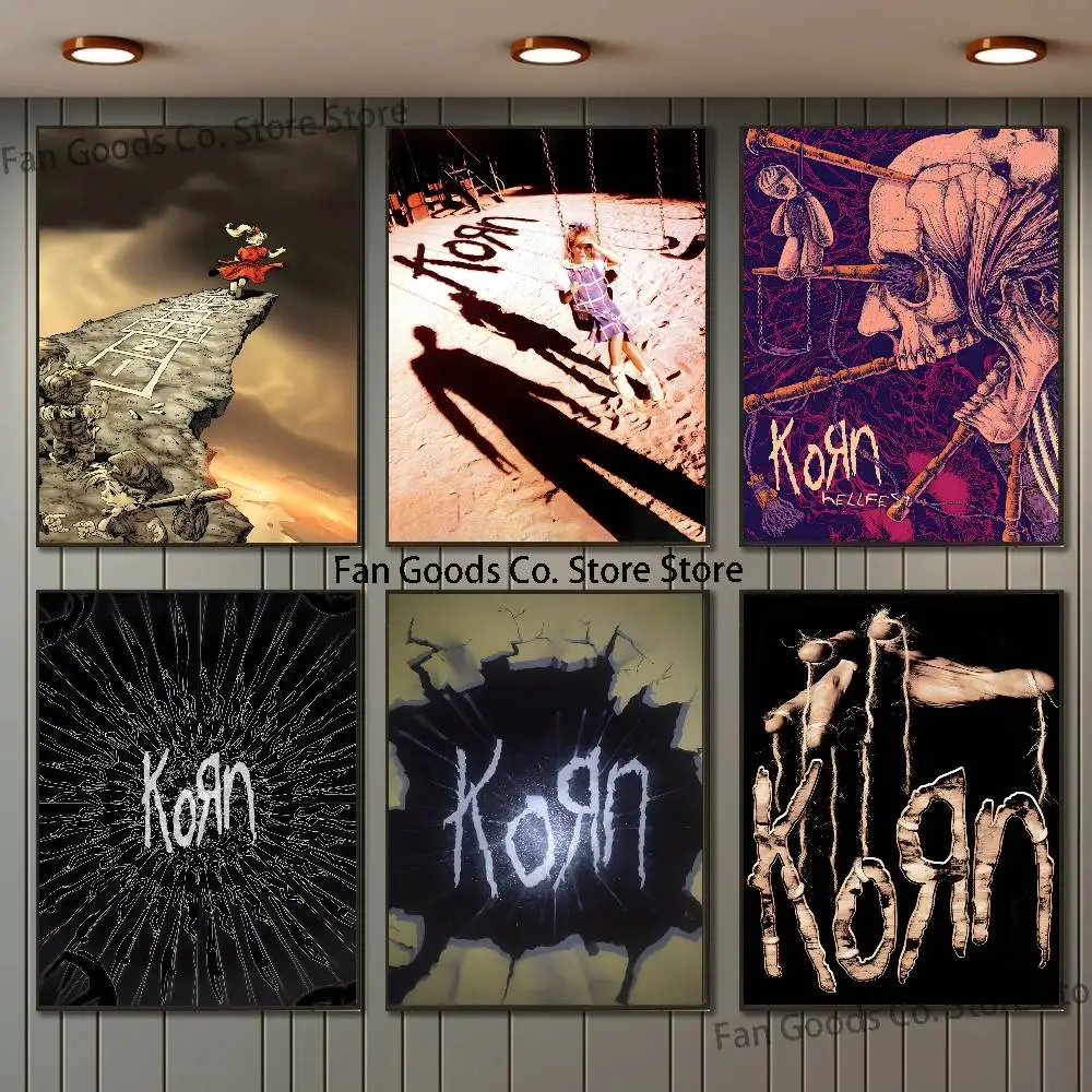 Rock Band K-Korn Poster HD Art Sticky Wall Waterproof Home Living Room Bar Decoration