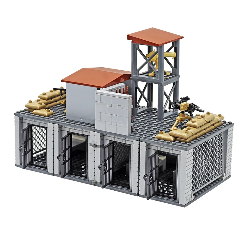MOC Militaire Beperkte Gebied Bouwstenen Speelgoed Getransformeerde Wapens Bakstenen Speelgoed Bouw Blokken Speelgoed voor Jongens Geschenken