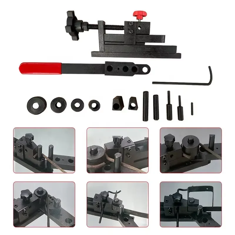 Mini Universal Small Iron Wire Steel Bending Machine Manual Mounting Hydraulic Tools