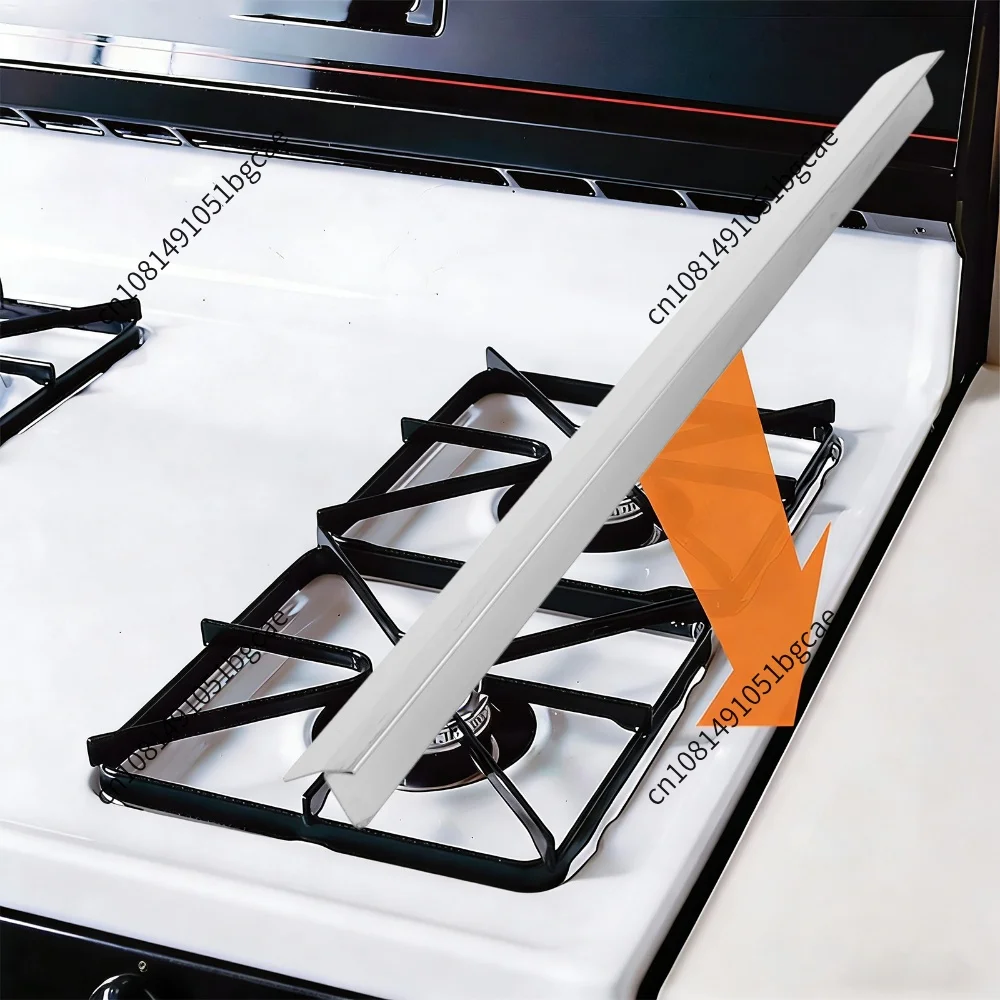 2 Pack Stainless Steel Stove Crevice Covers Heat Resistant and Easy to Clean Stove Crevice Filler Range Trim Kit