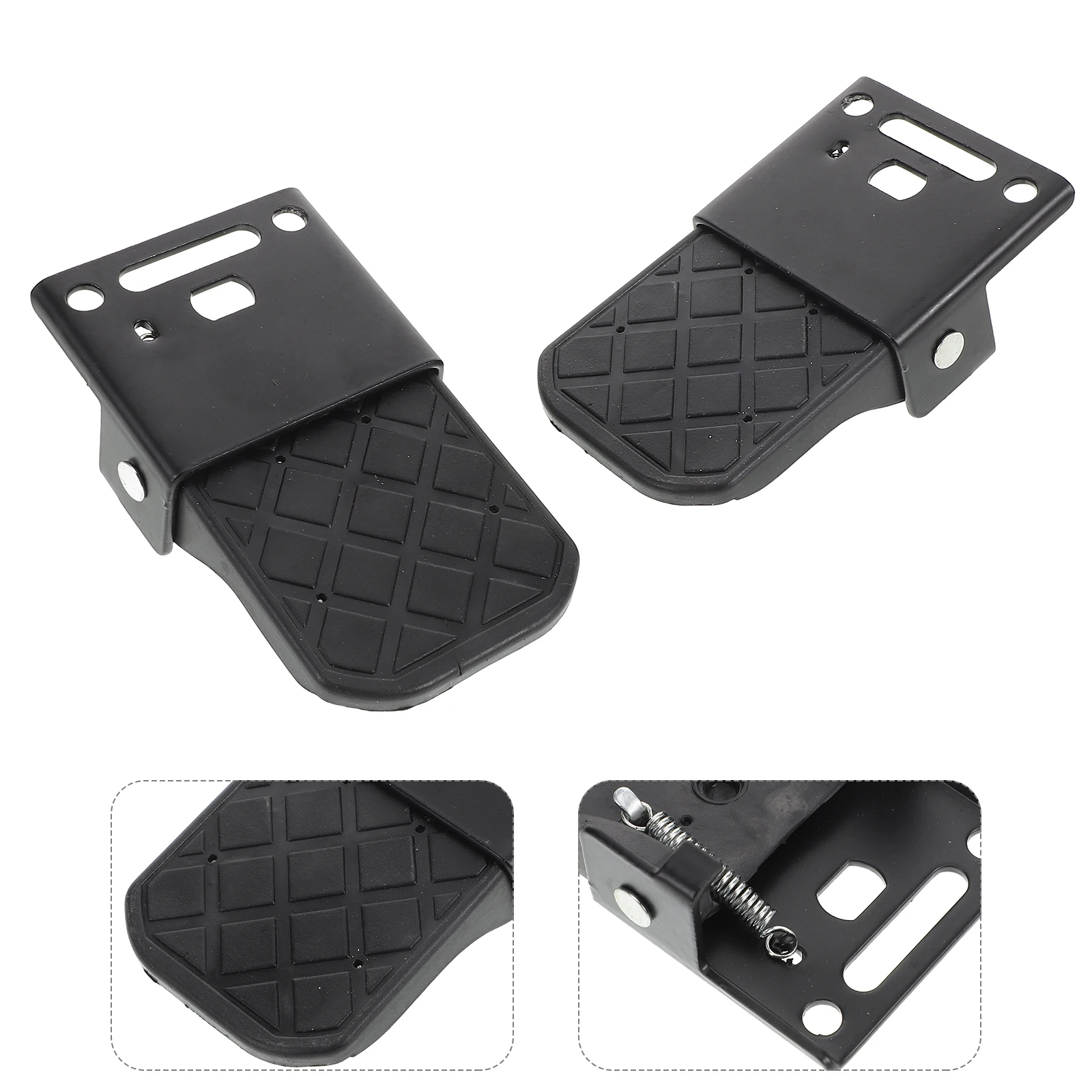 

1 Pair Foldable Electric Bike Replacement Stable Pedal Pad For Electric Bicycle Folding Foot Rest Two-Hole Design Cycling Foot