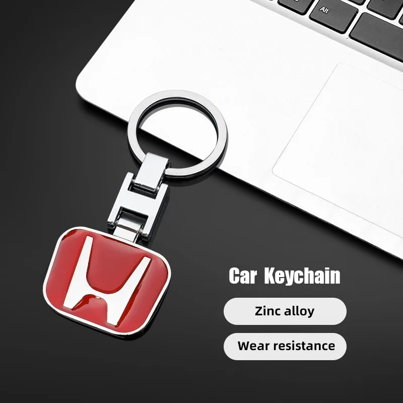 1 قطعة شعار السيارة المفاتيح حلقة رئيسية معدنية اكسسوارات لهوندا سيفيك أكورد جاز صالح CRV أوديسي مدينة الطيار Vezel Prelude Insig