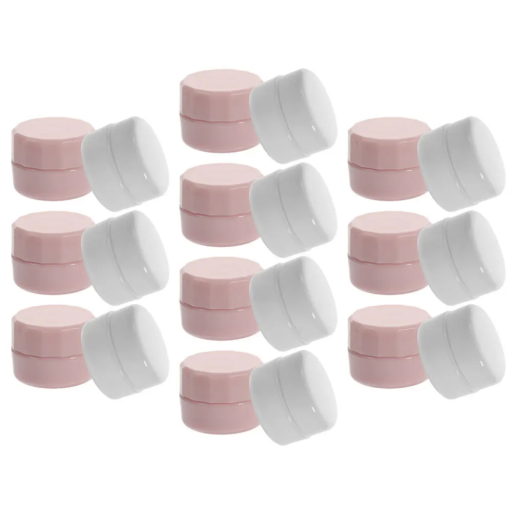 

10Pcs Portable Jars Refillable Plastic Containers for Cream Lotion Skincare Products Travel Friendly Lightweight Leak