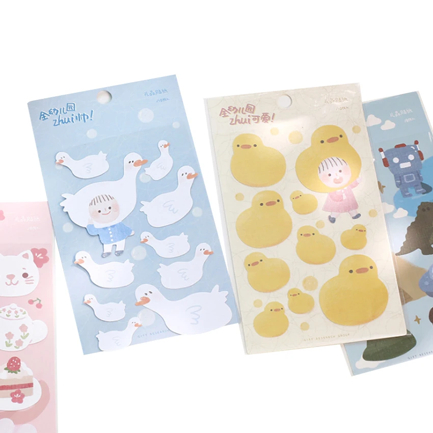 1pcs/pack Cute Cute Stickers Six Selection Diary Stationery Stickers Crapbook Student Stationery Stickers