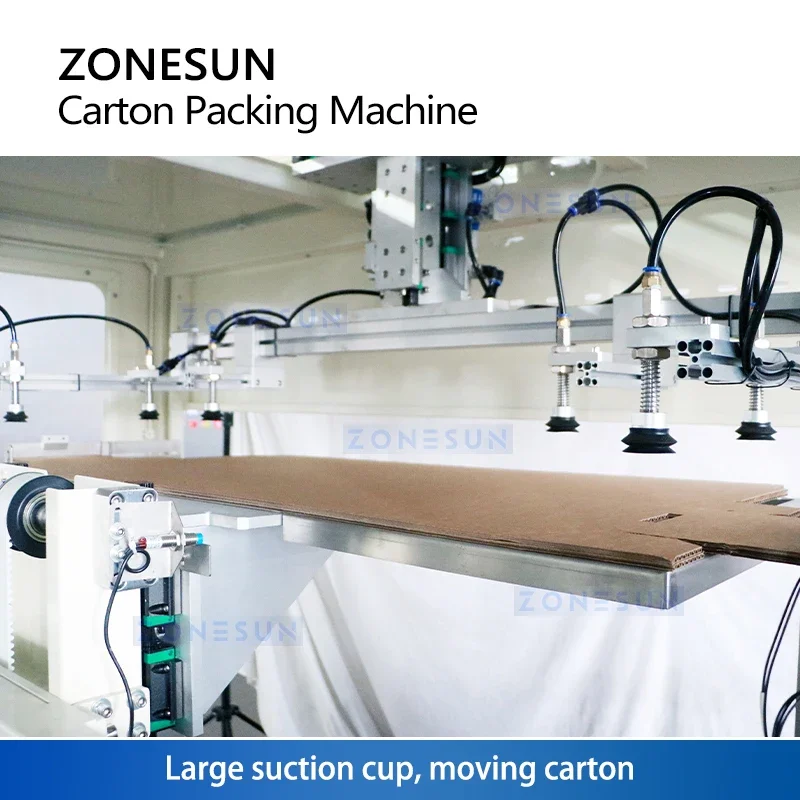 ZONESUN ZS-BFM2 Industrial Box Folding Machine Automatic Carton box Packaging Cartoning machine