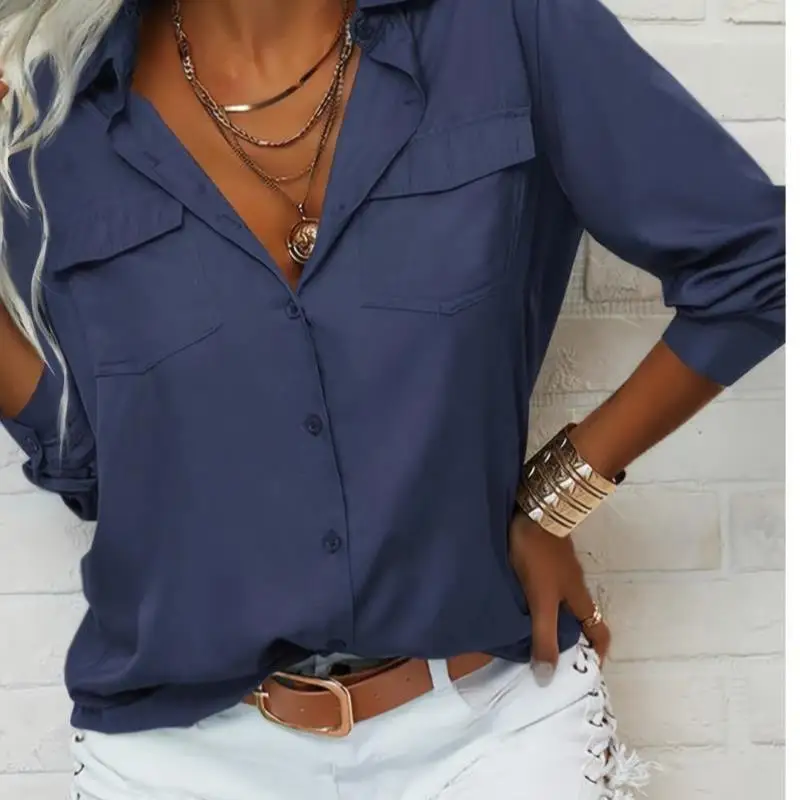 

Повседневный длинный топ на пуговицах из высококачественной ткани, имитация кожи, дизайн из двух частей, с подкладкой, женский...