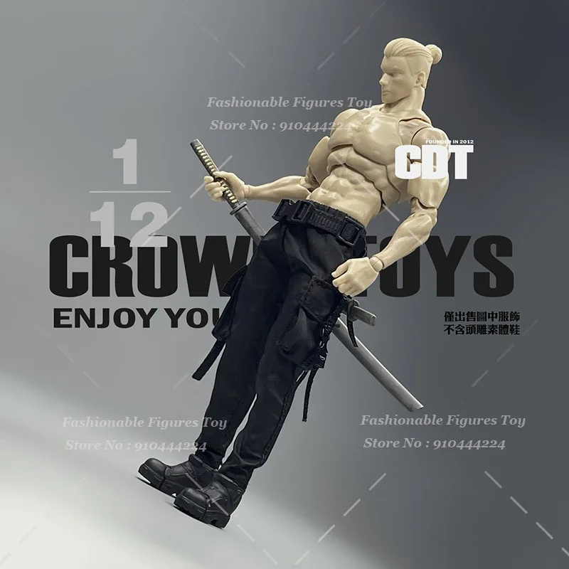 CROWDHTOYS 1/12 Uomini Soldato Pantaloni Alla Moda Multi Funzionale Cintura Da Battaglia Accessorio di Vestiti Per 6 Pollici Action Figure Modalità Bambole