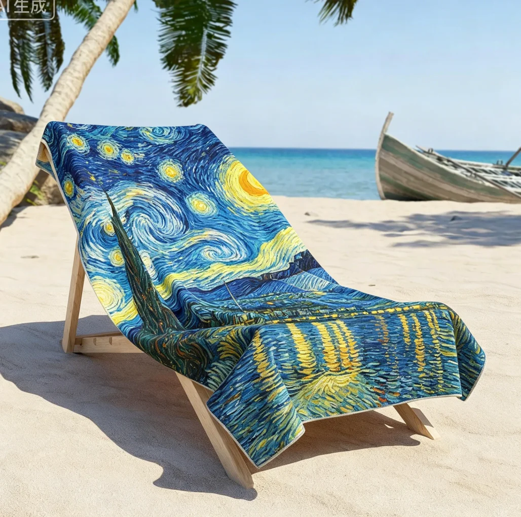 The DOCTOR Undet The STARRY NIGHT Beach Towel Beautiful Whovian Beach Towel Perfect for Summer The Doctor Blue Box Beach Towel
