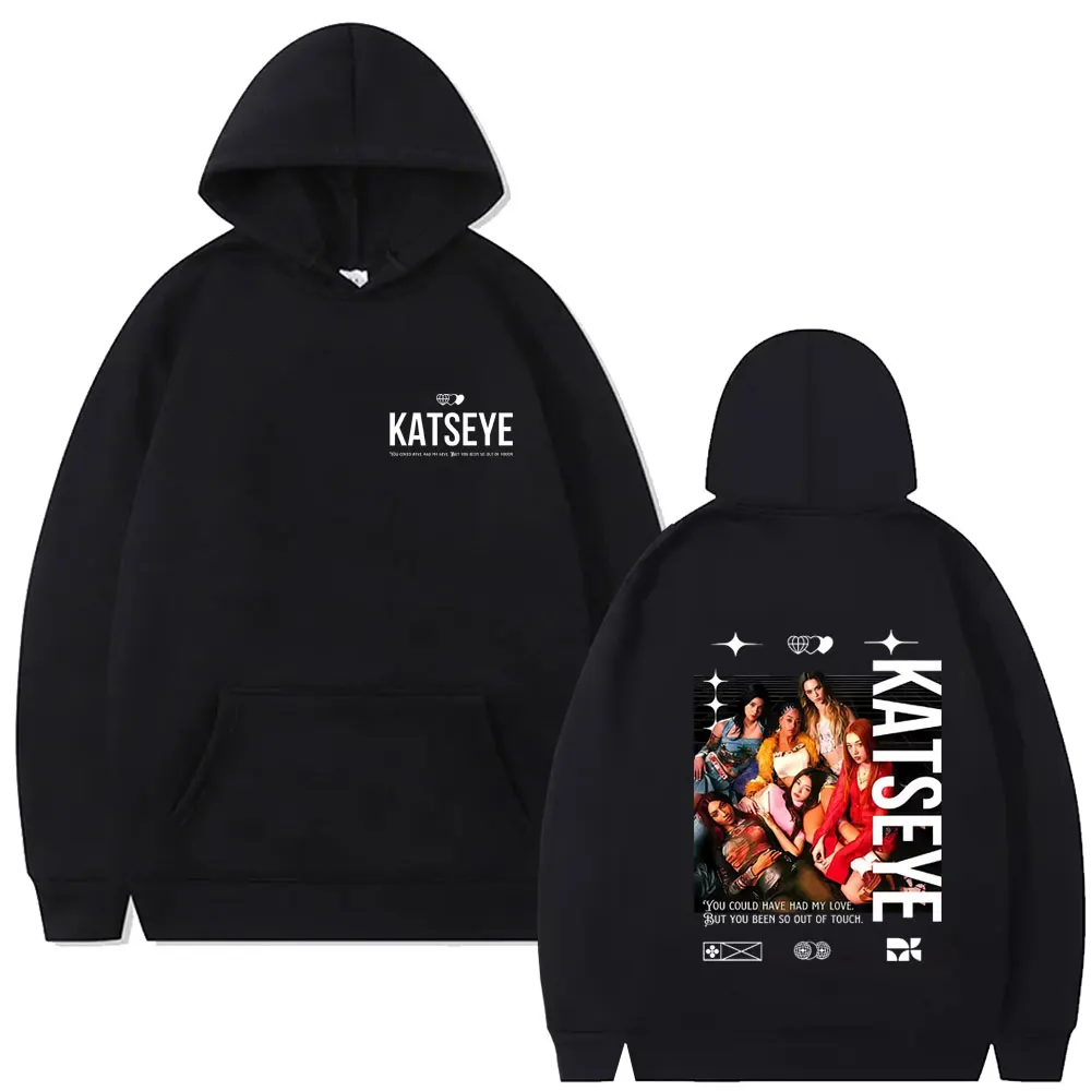 

Korean Kpop Katseye Touch Graphic Hoodie Men Women Fashion Oversized Hooded Tracksuit Unisex Y2k Art Aesthetic Pullover Hoodies