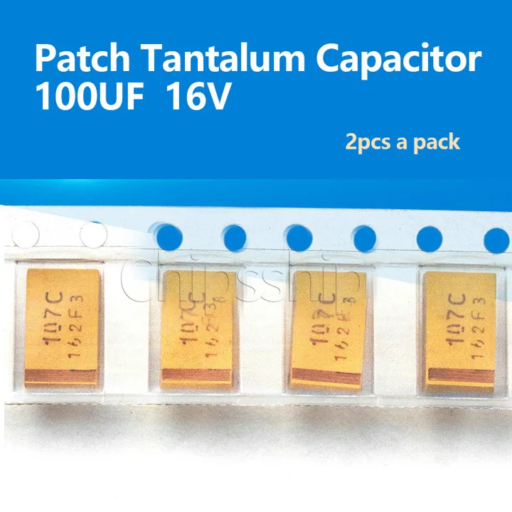 Patch Tantalum Capacitor 100UF 16V D7343 DType Bile Capacitor (2 PCS)