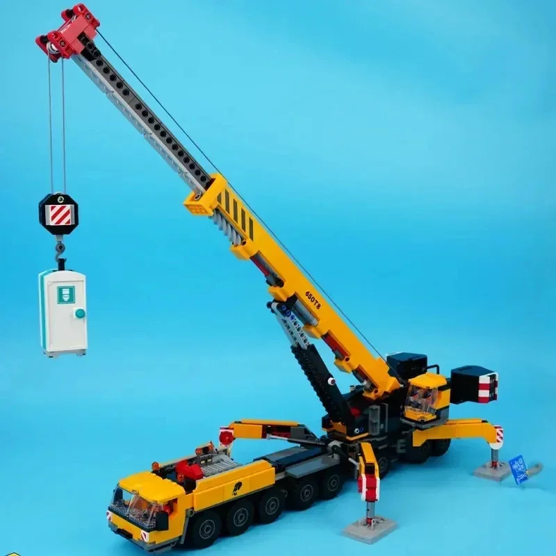 

Городской мобильный строительный кран-экскаватор, строительные блоки MOC 60409 60324 60420, сборные кирпичики, игрушки, подарок для детей