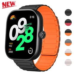 Magnetic Correa For Redmi Watch4 Silicone Strap Sport Watchband For Xiaomi Mi Band 8Pro Bracelet Replaceable Watchband Accessory