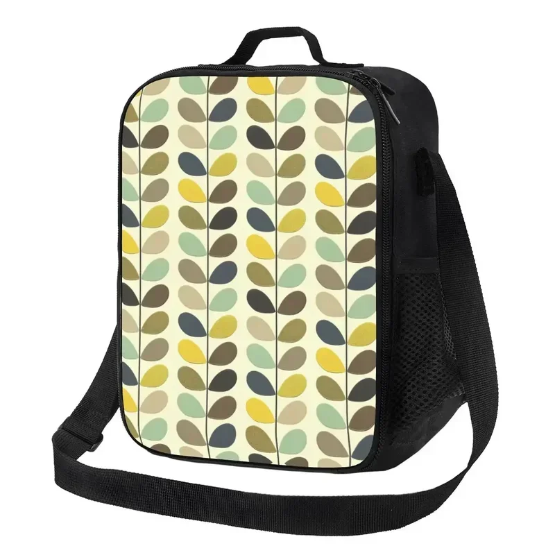 

Orla Kiely Multi Stem Insulated Lunch Bags for Mid Century Scandinavian Flower Resuable Thermal Cooler Food Bento Box School