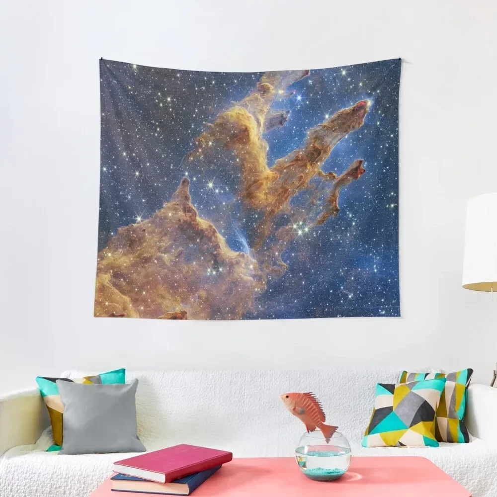 

Pillars of Creation - M16 (NIRCam) Tapestry Wallpapers Home Decor Wall Decorations Tapestry