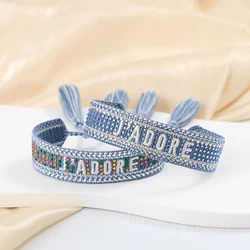 Woven Friendship Bracelets Adjustable Rope Bangle For Women Vintage Braided Tassel Bracelets Wholesale Jewelry