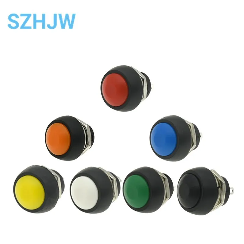 PBS-33B 2Pin Mini Switch 12MM Waterproof Momentary Push Button Switch Since The Reset Non-locking