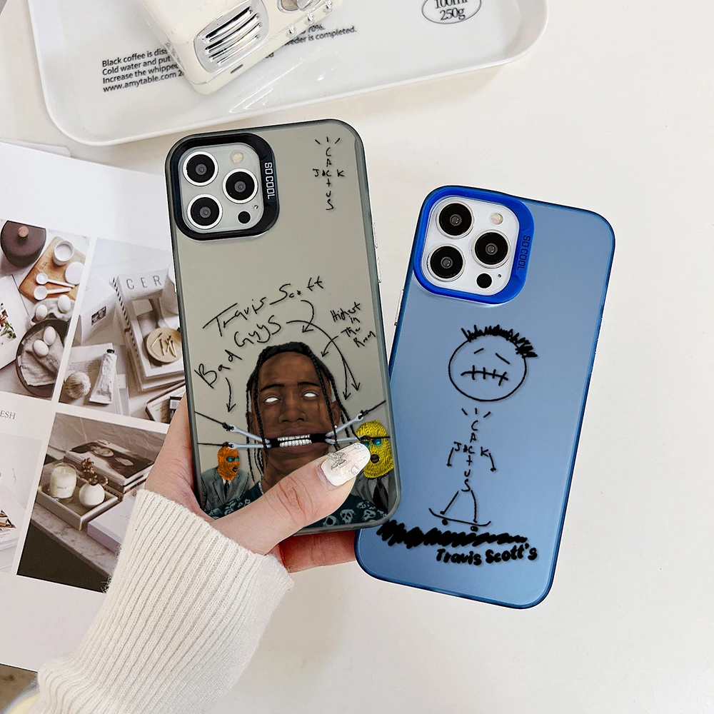 Luxury Travis Scott Cactus Jack Phone Case for OPPO Realme 5 8 8i 9i 10 11 Pro C12 C15 C20 C21Y C31 C33 C35 C53 C55 5G PC Cover