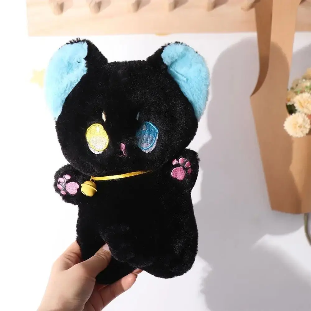 1Pcs New Kid Gift Cat Plush Toy Black and White Soft Stuffed Animal Doll 25cm Grab Children Toys for Kids Girl