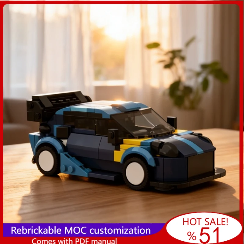 

NEW 410 Parts Technology Racing Hybrid Vehicle MOC Car Vehicle Racer Model Building DIY Block Brick Creative Xmas For Boys Gift