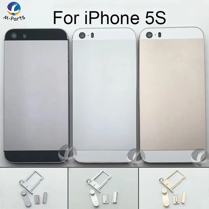 Metal back cover for iPhone 5 5S SE, battery cover, door frame, OEM AAA + free battery sticker tool