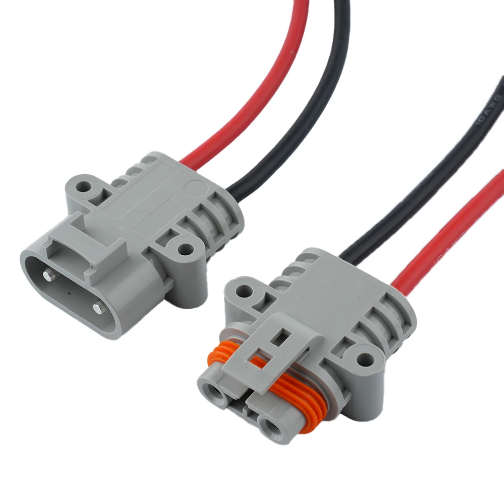 Forklift Power Connectors Pair 50 Amp 600V 10AWG Wire Diameter with PPO Insulation Material and Straight Interface Type