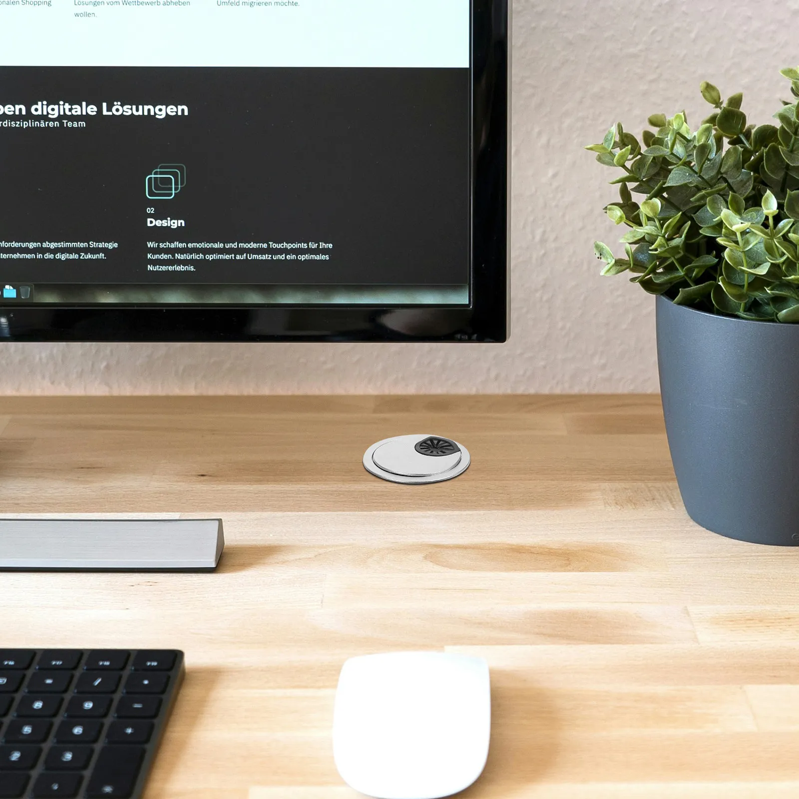 

20 Pcs Desk Hole Cover for Cables Desktop Grommet Grommets Computer Cord Plug The Wire