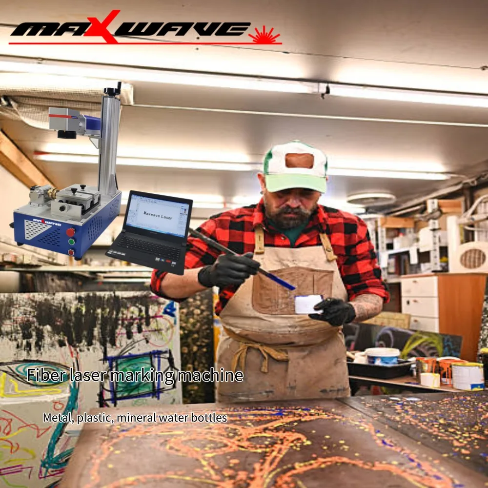 

машина для ожерелья, лазерный гравер, USB-лазерный маркер Maxwave - для деталей из нержавеющей стали/алюминия