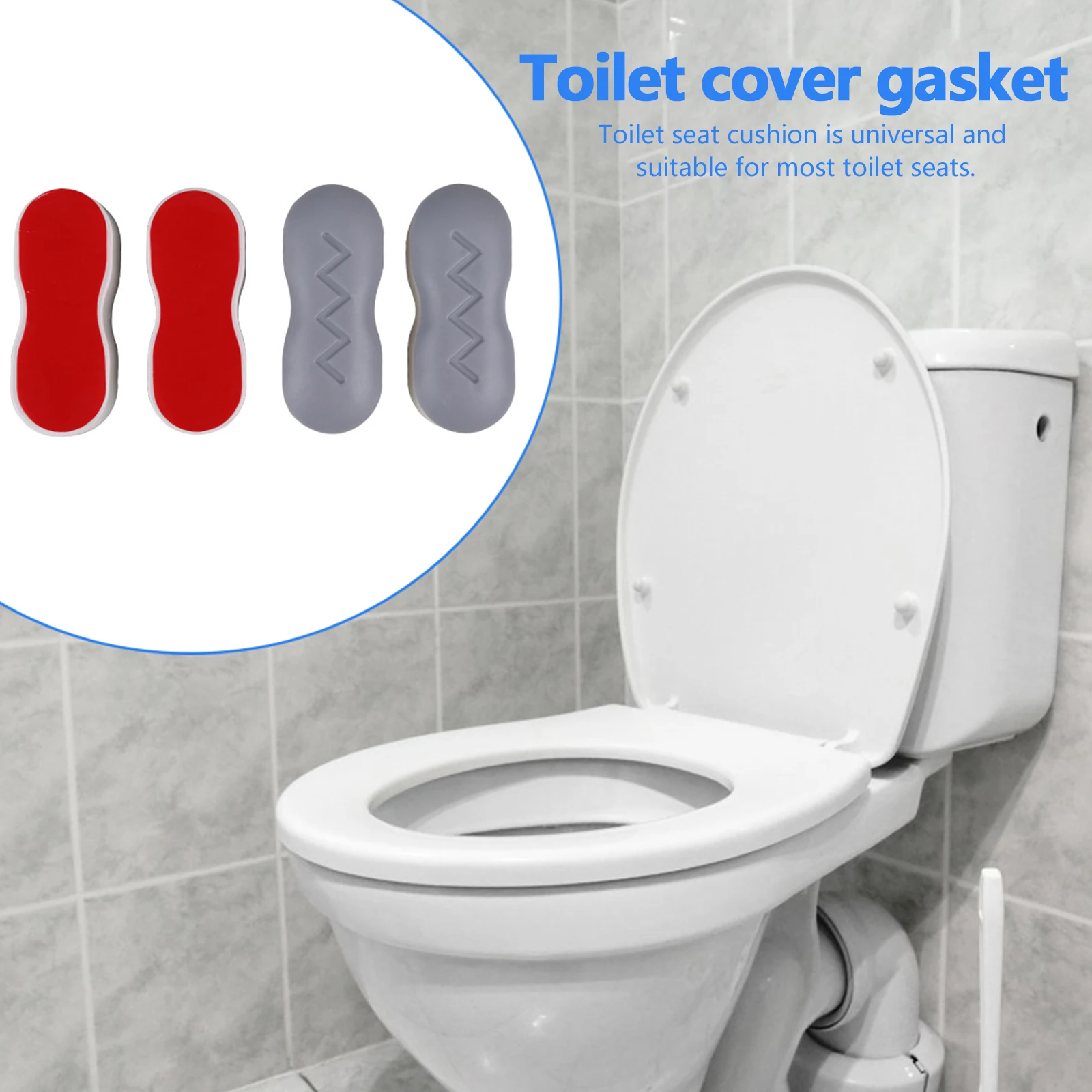 Toilet Seat Bumper Set Replacement Bidet Covers Heightening Spacer Kits Bidet Lid Cushioning Pads Toilet Attachment