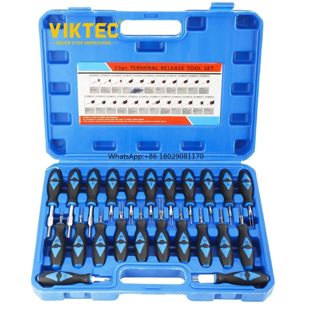 Universal Terminal Connector Release Tool 23PCS Automotive Terminal Tool Kit (VT13009)