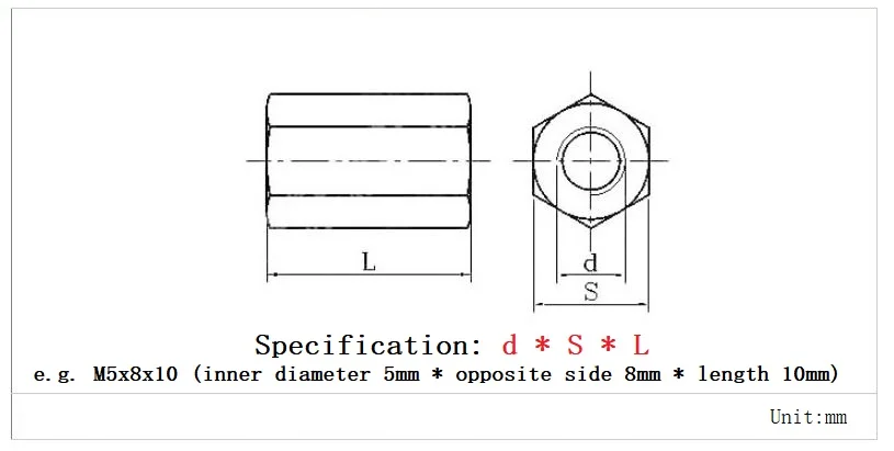 M5 M6 M8 M10 M12 M14M16 304 A2 Stainless Steel Lengthen Hex Column Joint Coupling Nut Connect Standoff Long Rod Coupling Hex Nut