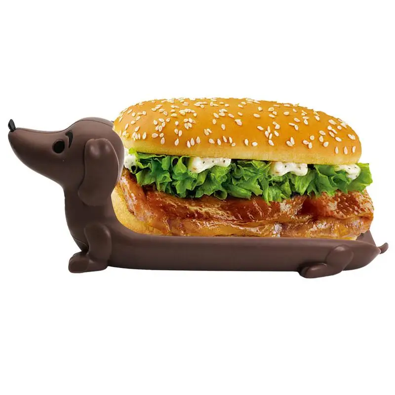 

Hot Dog Holder Tray Funny Dachshund Shaped Serving Plate Decorative Food Placement For Kitchen Dining Table Restaurant Garden