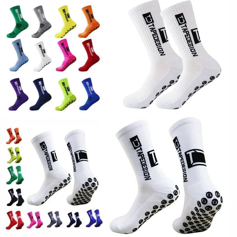 TAPEDESIGN Football Socks New Men's Sports Socks Thick Towel Bottom Non-slip Basketball Socks Sports Stockings