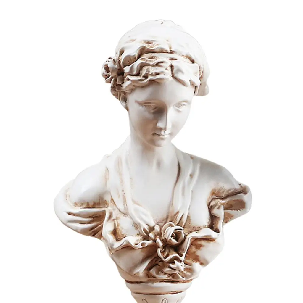 Resin Venus Head Bust Statue Figurines Home Decoration Sculpture White-Art Hobbyist For Living Room Ornament Collectibles