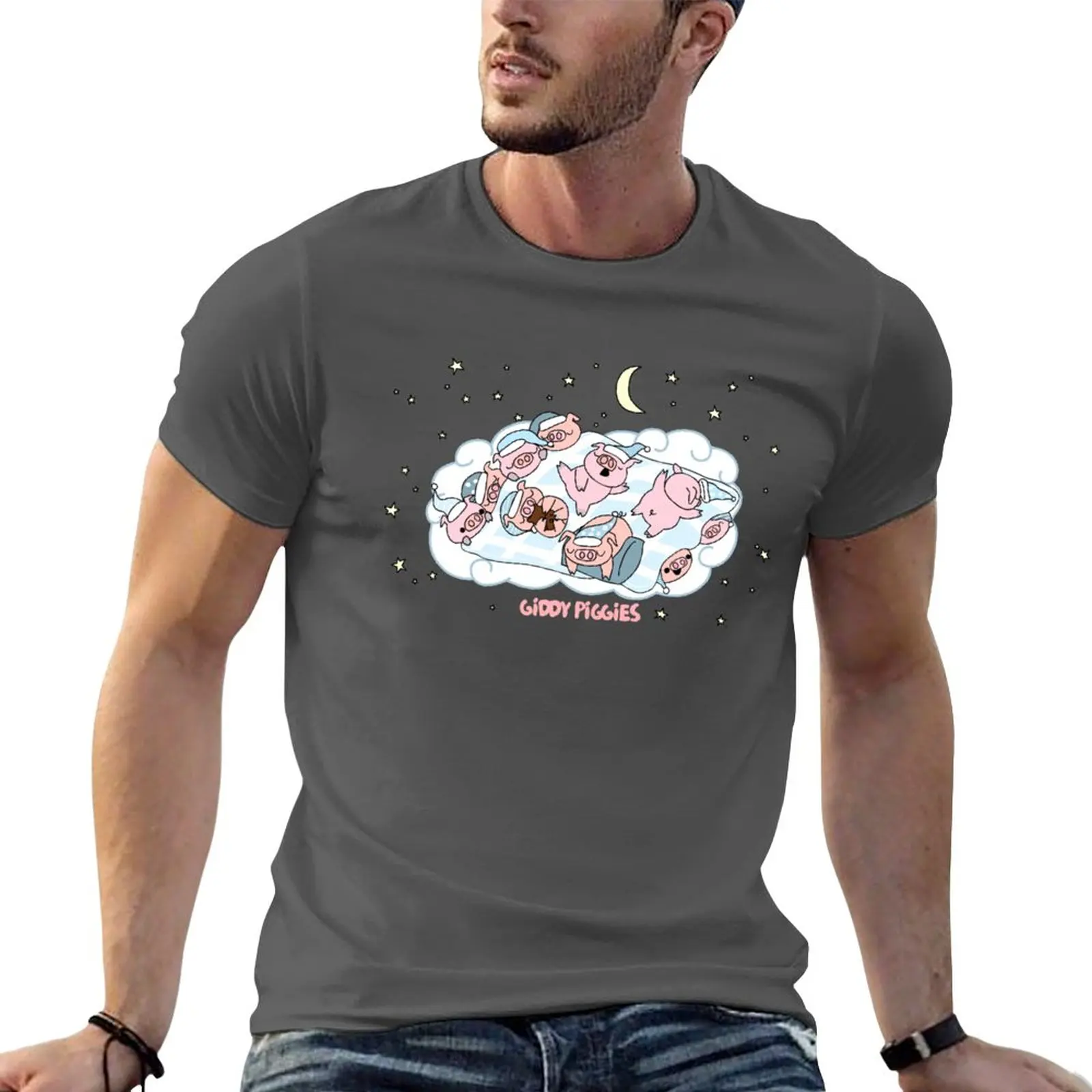 New Bedtime Giddy Piggies T-Shirt tops Short sleeve customized t shirts sweat shirts, men