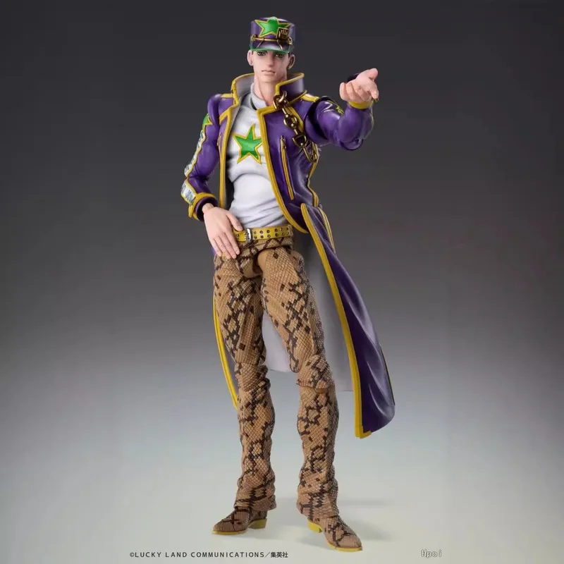 Medicos Jojo Bizarre Adventure Jotaro Kujo Stone Ocean Super Action Statue Articulated Boxed Collectible Figure For Anime Fans view 2
