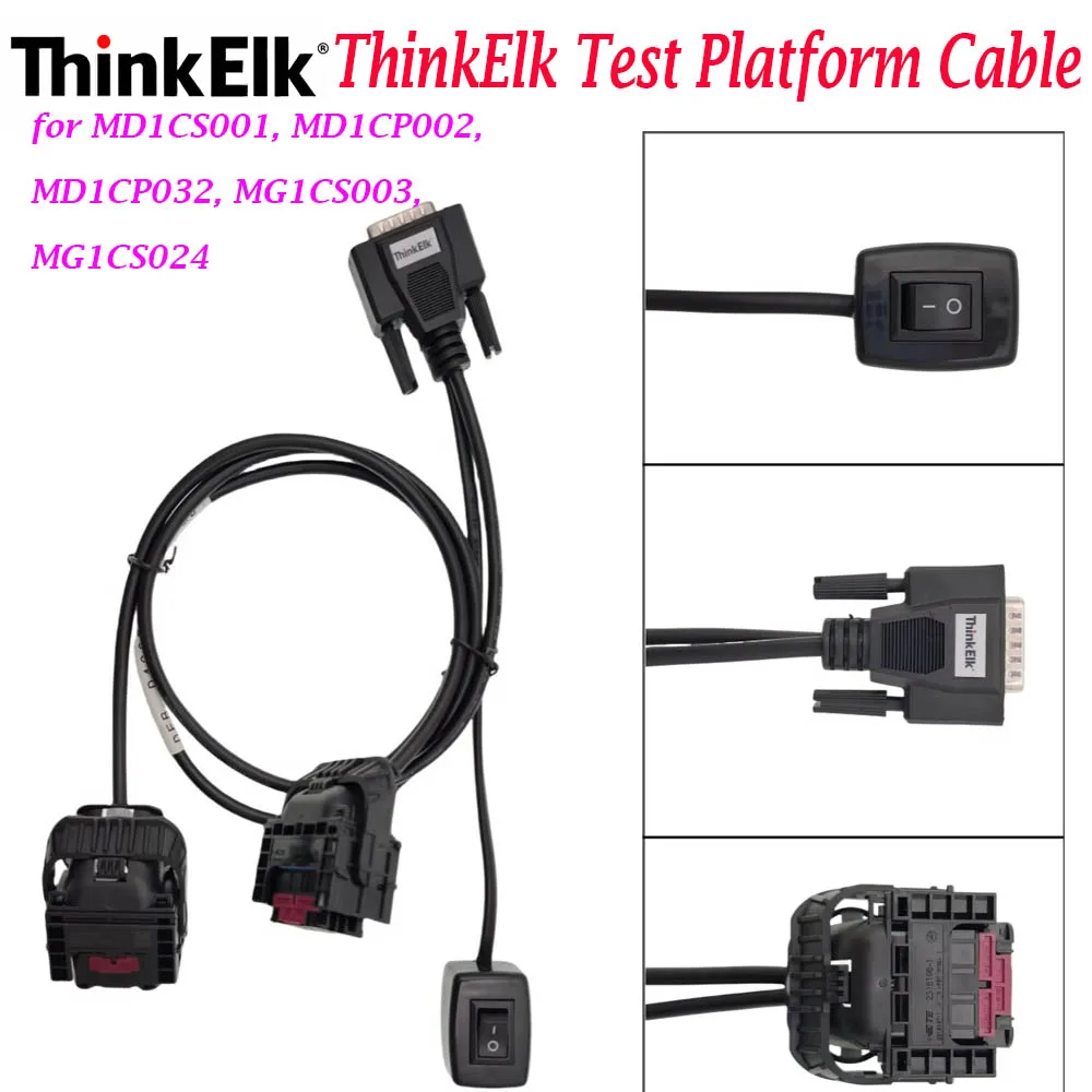 

Кабель для тестовой платформы ThinkElk для считывателей кодов и диагностических приборов, поддерживающий модели ЭБУ, совместимый с MD1CS001, MD1CP002