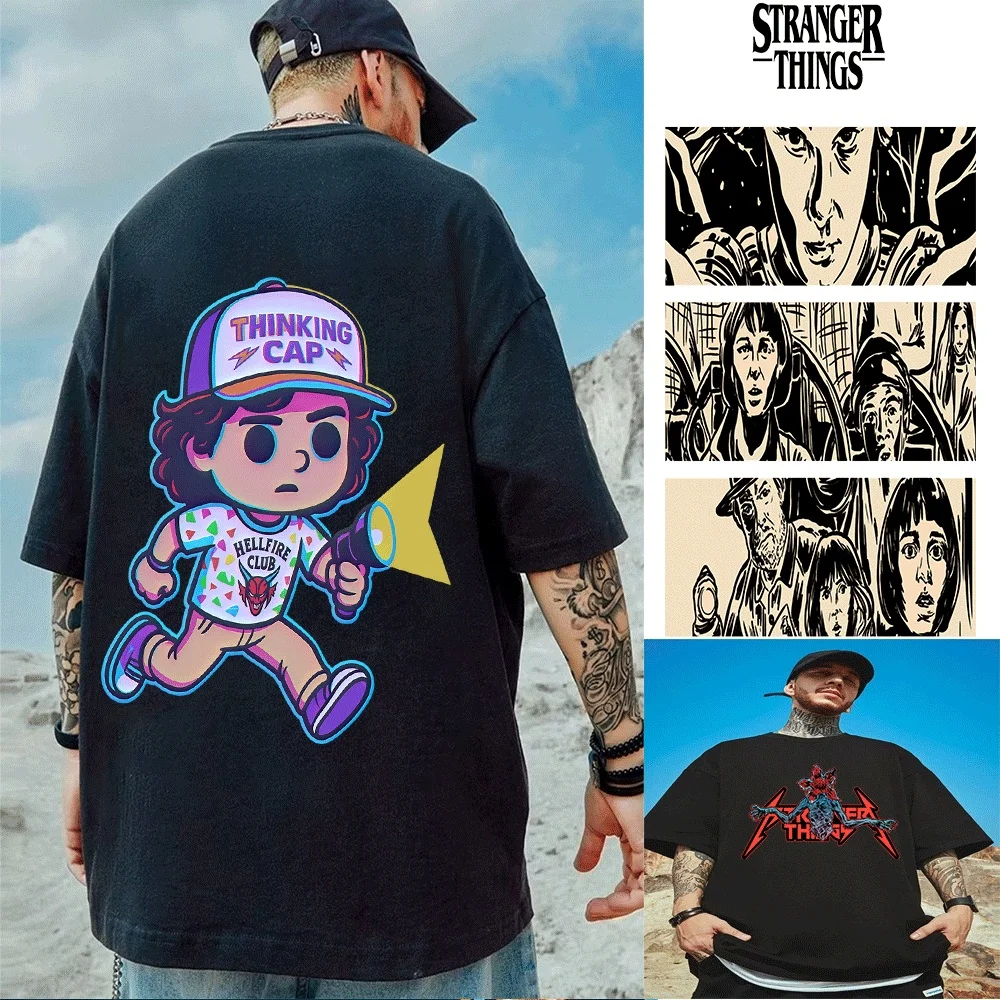 Lindas camisetas a juego para niños y adultos con sombrero "Thinking Cap" y diseño "Hellfire Club", divertido estilo de dibujos animados para uso familiar