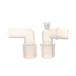 1PCS 90 Degree Anesthesia Tube L-shaped Connector Elbow Circuit Tracheal Intubation Connector