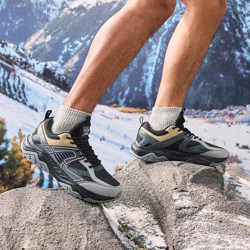 Xtep Классическая походная Уличная обувь для мужчин 2024 зимняя износостойкая спортивная обувь устойчивые удобные кроссовки 976419170018
