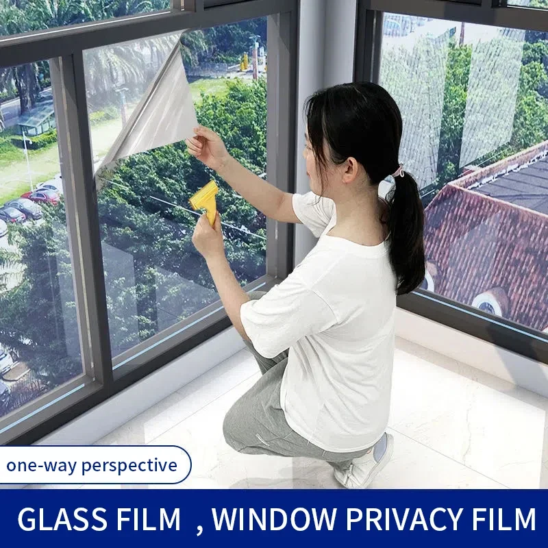 Window privacy film,glass sticker,one-way sunscreen thermal insulation film,anti-ultraviolet, anti-peep window film window tint