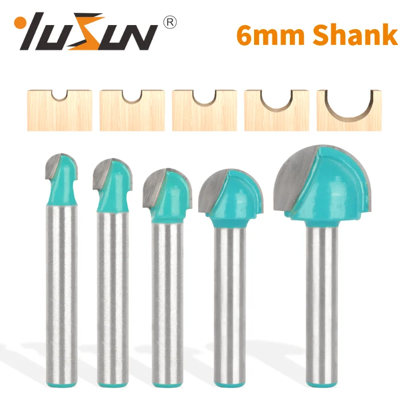 YUSUN 1PC 6MM Shank Green Cove Box Bit Router Bit Woodworking Milling Cutter For Wood Bit Face Mill Carbide Cutter End Mill